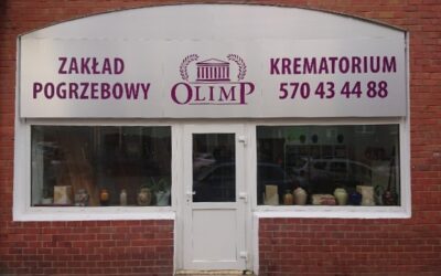 Przeniesione biuro zakładu pogrzebowego Olimp