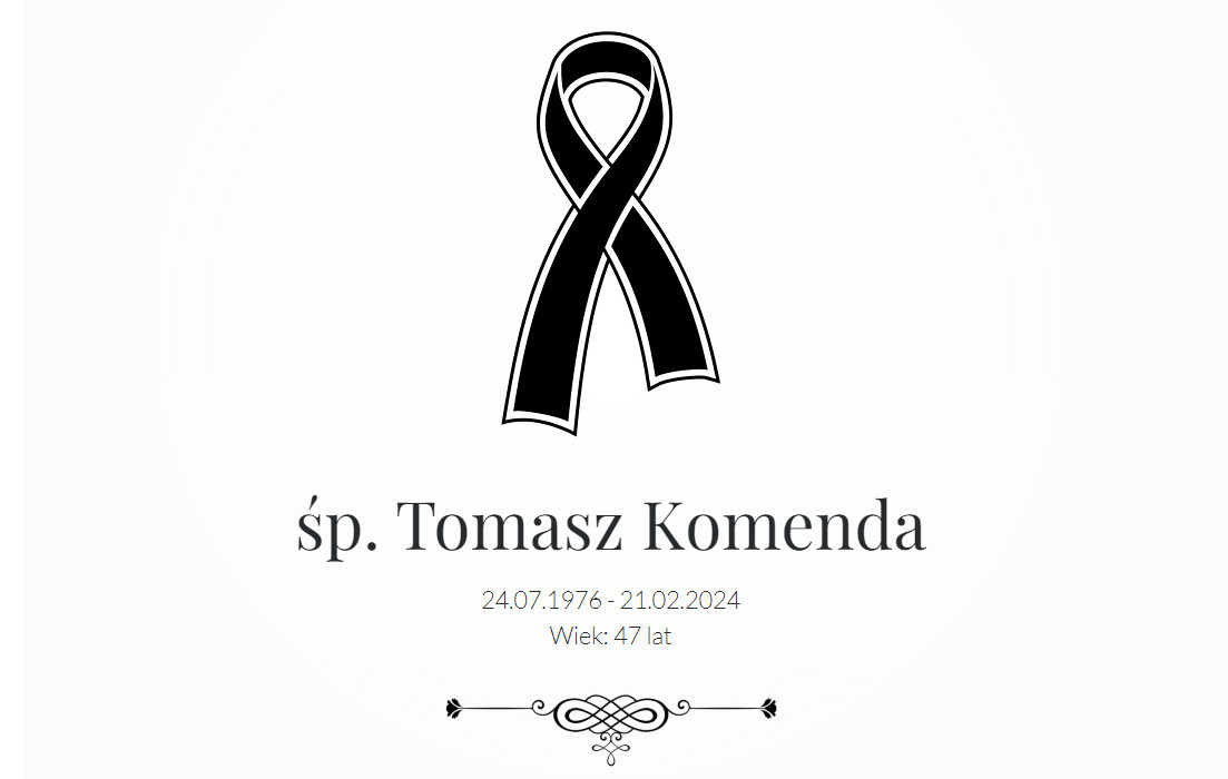 Tomasz Komenda - zmarł